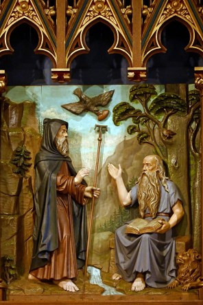 이집트의 성 안토니오와 테베의 성 바오로의 만남_photo by Thomas Hummel_in the Church of St Antonius in Murringen_Belgium.jpg